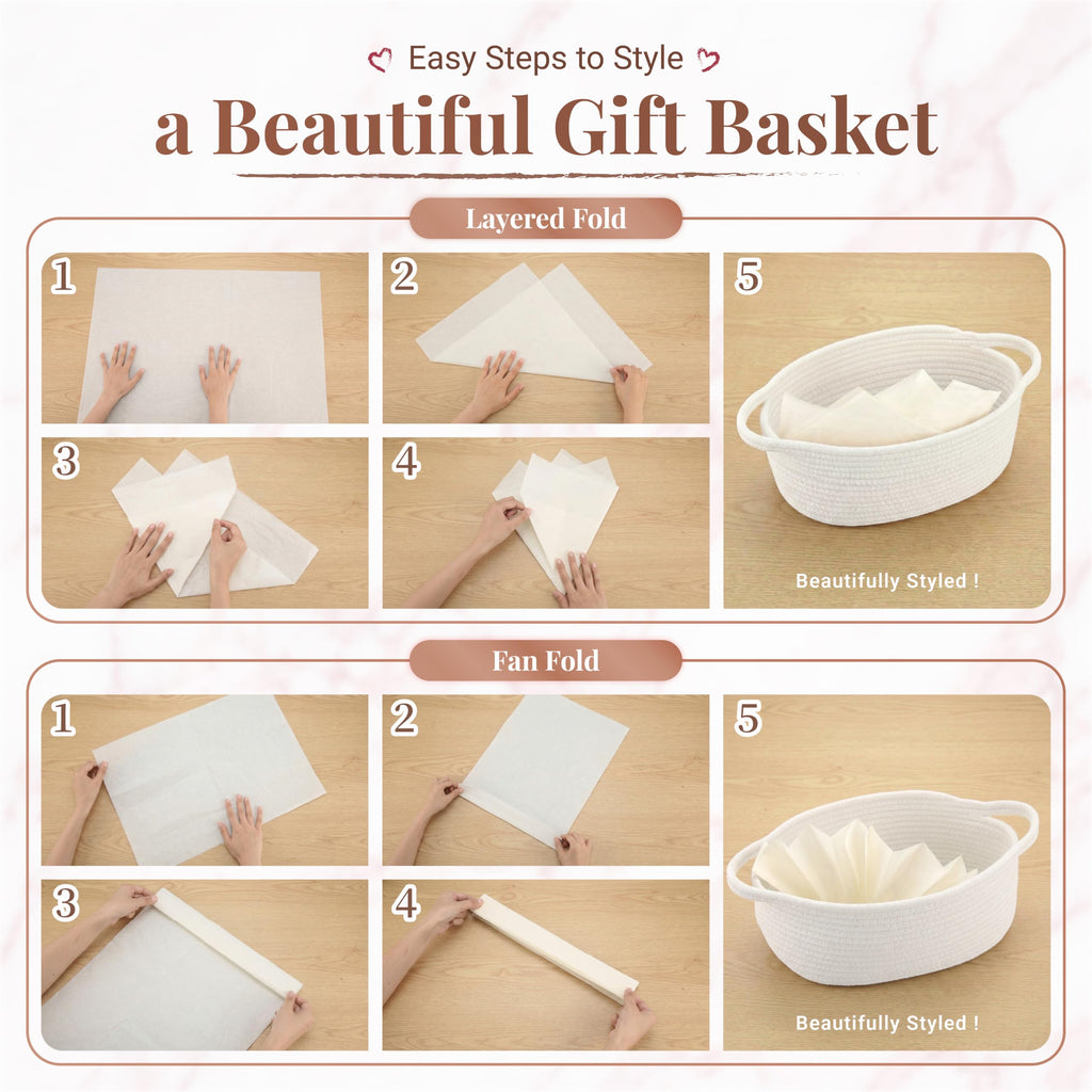 4 Pack Small Woven Gift Baskets Empty to Fill, Cute Gift Basket