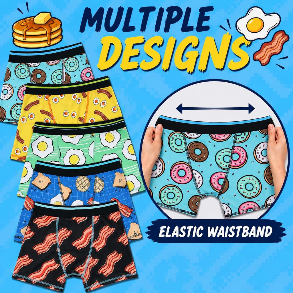 Underwear Breakfast Foods Boy's Pack Boxer Briefs