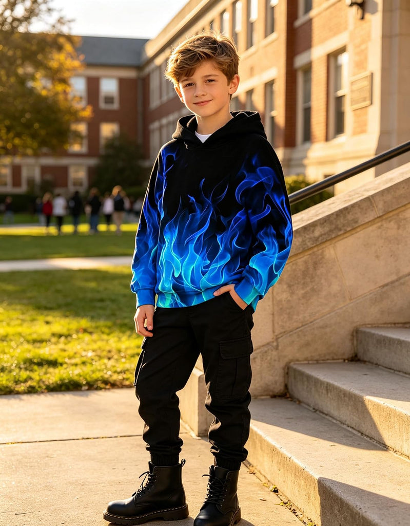 Boys Hoodies 3D Graphic Sweatshirt Lightweight Pullover cool