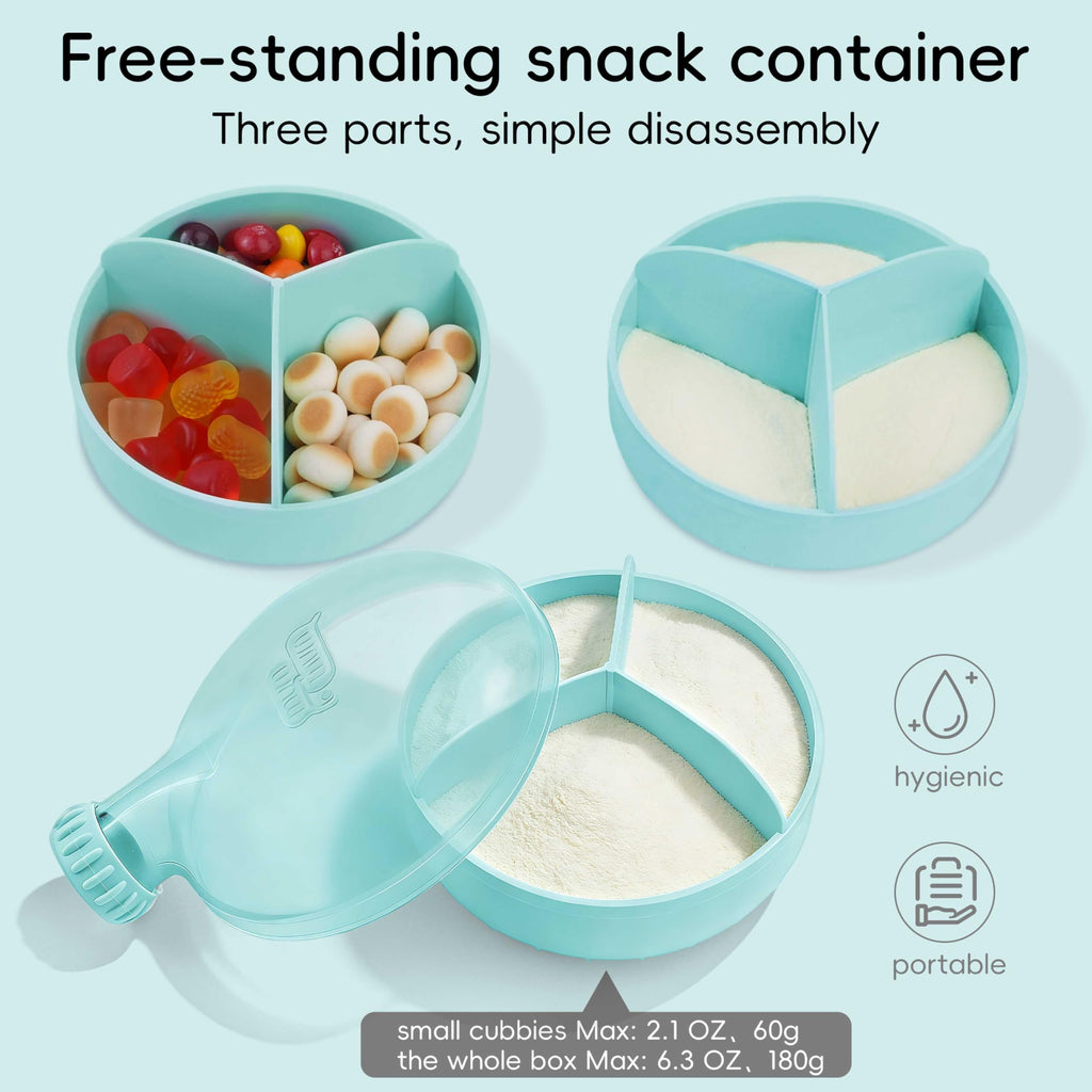 6Oz Baby Formula Dispenser Airtight Leak Proof Travel Milk Container 2 Pack