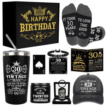 30th Birthday Gifts for Men Tumbler Set, Unique Gift for 30 Year Old Man