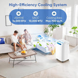 14000 BTU Portable Air Conditioners, Cools Up to 700 Sq.Ft, Portable AC Unit with Remote Control, Cooling, Fan