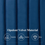 Queen Bed Frame, Velvet Upholstered Platform Bed with Adjustable Vertical Channel Tufted Headboard