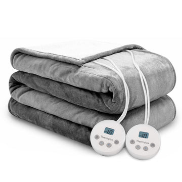 Electric Blanket 84"x90" Heated Electric Blankets 10 Heating 12 Time Settings Levels 8 Hours Auto Off Fast
