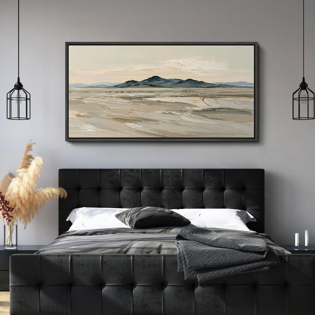 Extra Large Framed Canvas Prints Desert Horizon
