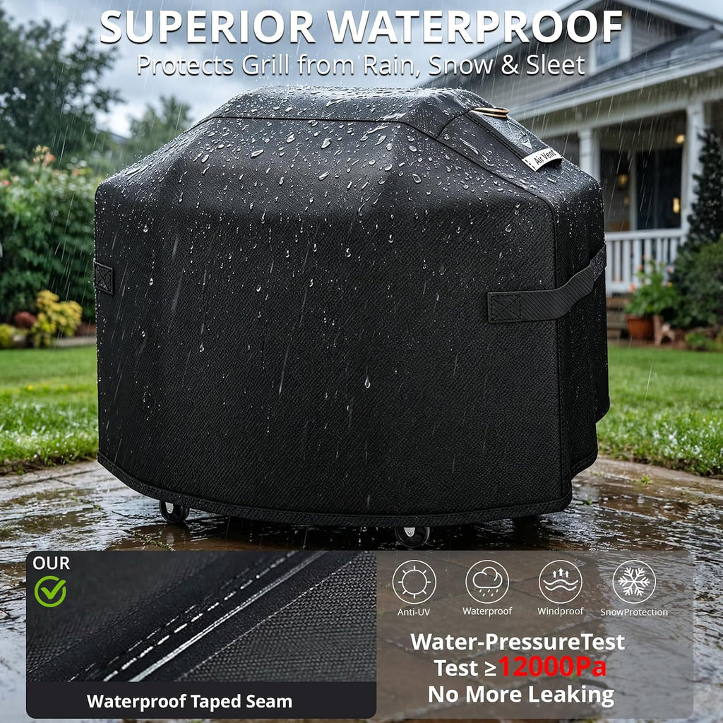 Ultimate Durable 60 Inch Grill Cover for Outdoor Grill,Heavy Duty Waterproof Rip-Proof BBQ Cover,Fade Resistant Gas