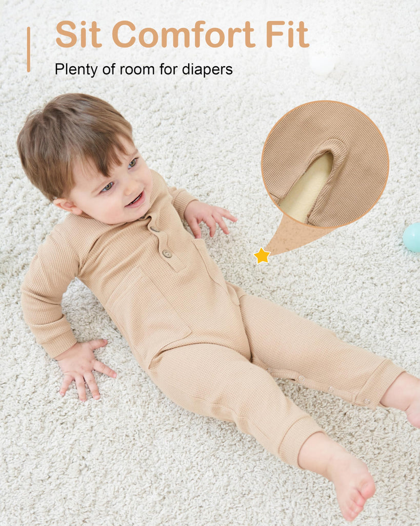 Baby Boy Newborn Rompers Long Sleeve Jumpsuit Infant Knit Outfits Clothes