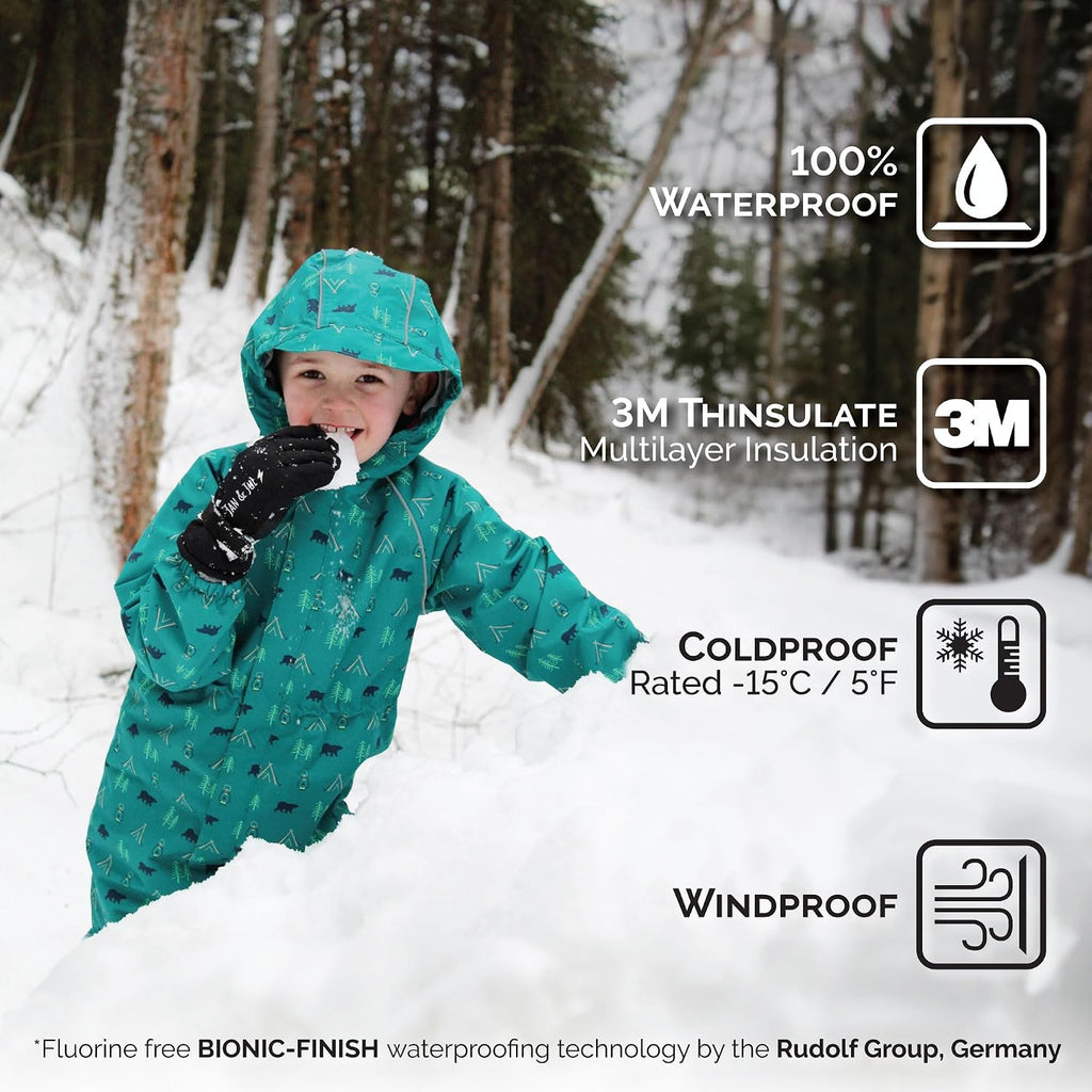 Toasty-Dry Waterproof Snow Gloves for Kids