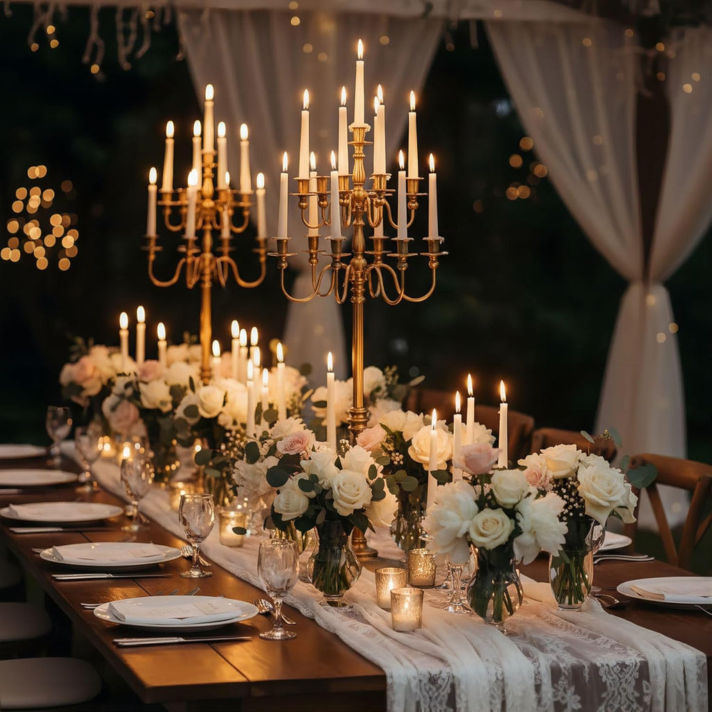 Floor Candelabra Tall 13 Arms Candle Holdersandlestick for Taper Candle and Floral Centerpiece Stand Wedding Event