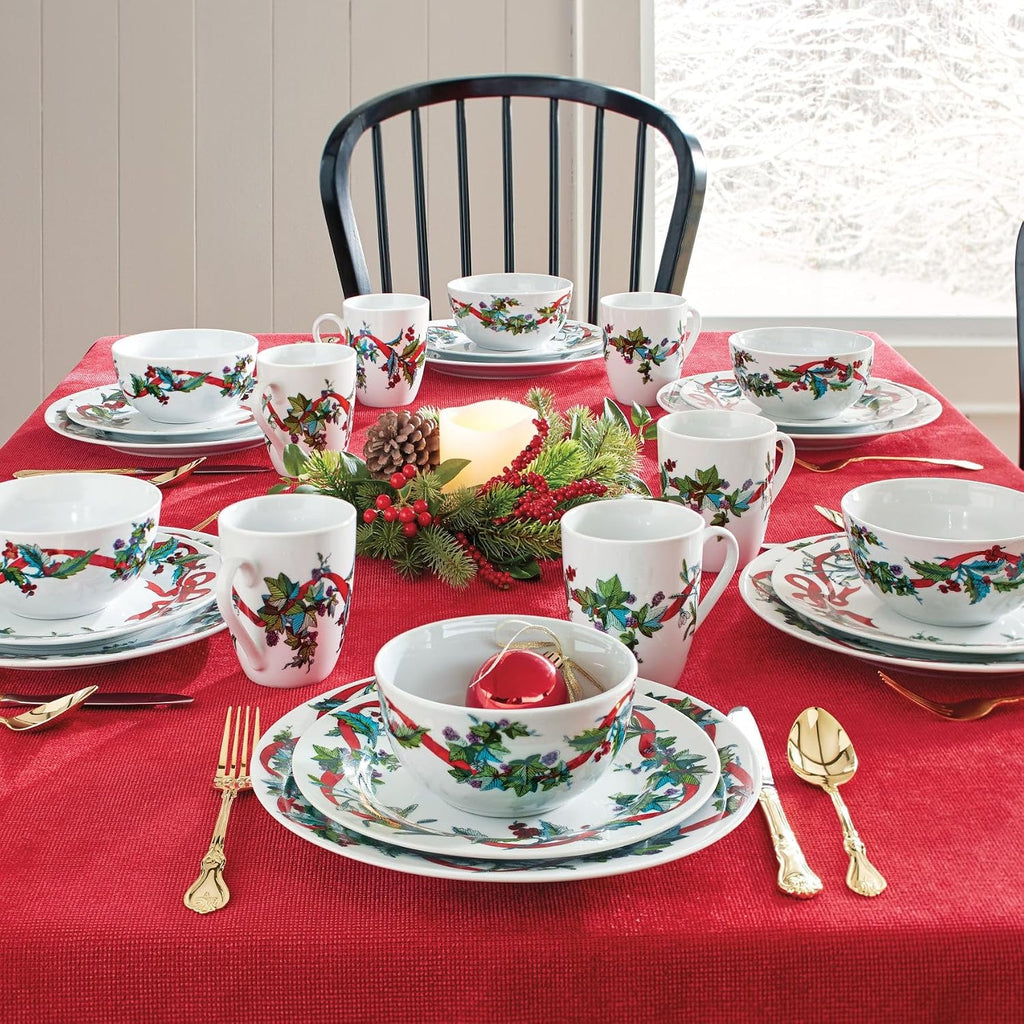 16 Piece Christmas Dinnerware Set