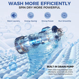 Portable Washing Machine, 20Lbs Capacity Full-Automatic Portable Washer, 2.8Cu.ft Washer and Dryer Combo with Drain