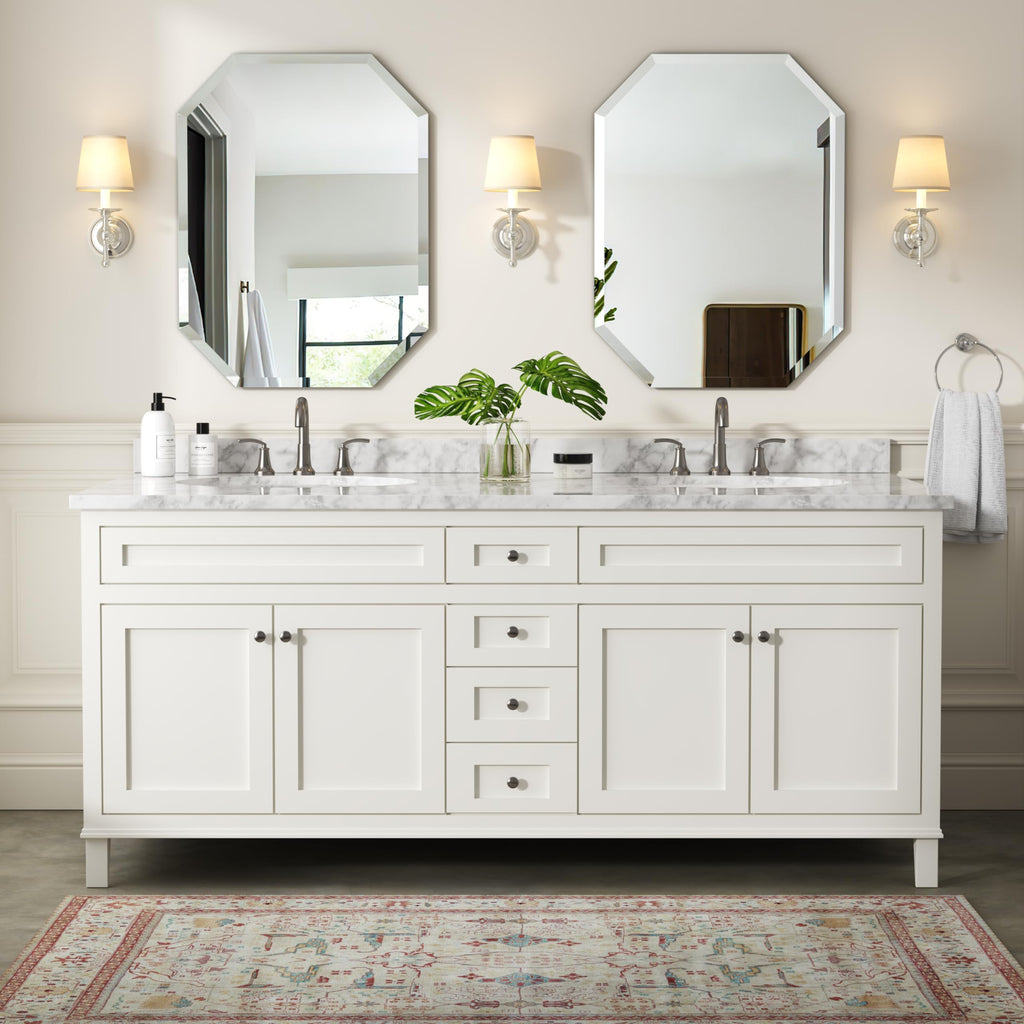 Silver Wall Mirror-Beveled Edge Frameless 24X36inch Rectangle Mirrors