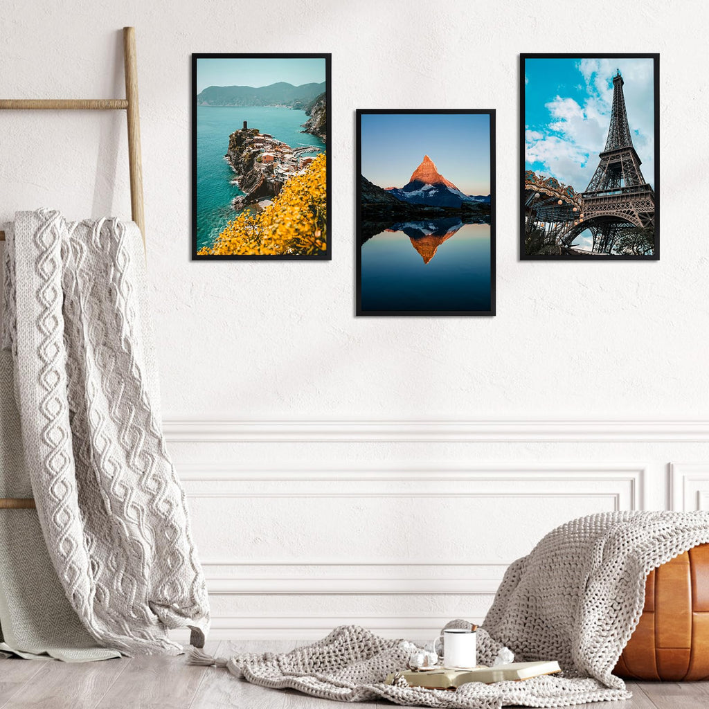 12x18 Picture Frame Black, 12 by 18 Thin Poster Photo Frame for Gallery Wall Display, Single
