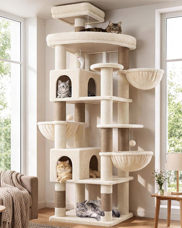 82in Extra Large Cat Tree Tower for Indoor Cats Large Adult