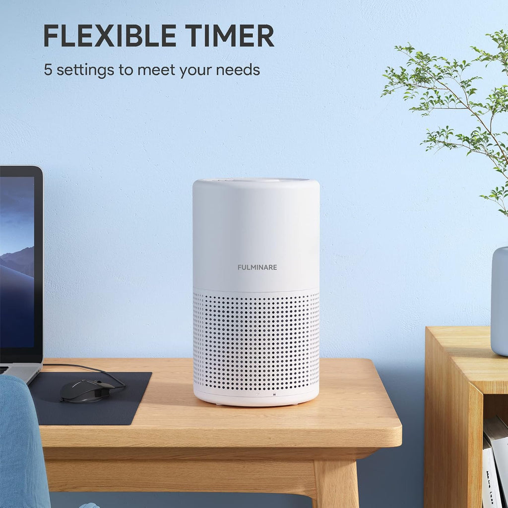 Air Purifiers for Bedroom, H13 True HEPA Air Filter, Quiet Air Cleaner With Night Light, Portable Sm