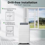 Finnmark 14,000 BTU Portable Air Conditioner and Heater, Dehumidifier, 3-Speed Fan, Covers Rooms up to 600 Sq. Ft.