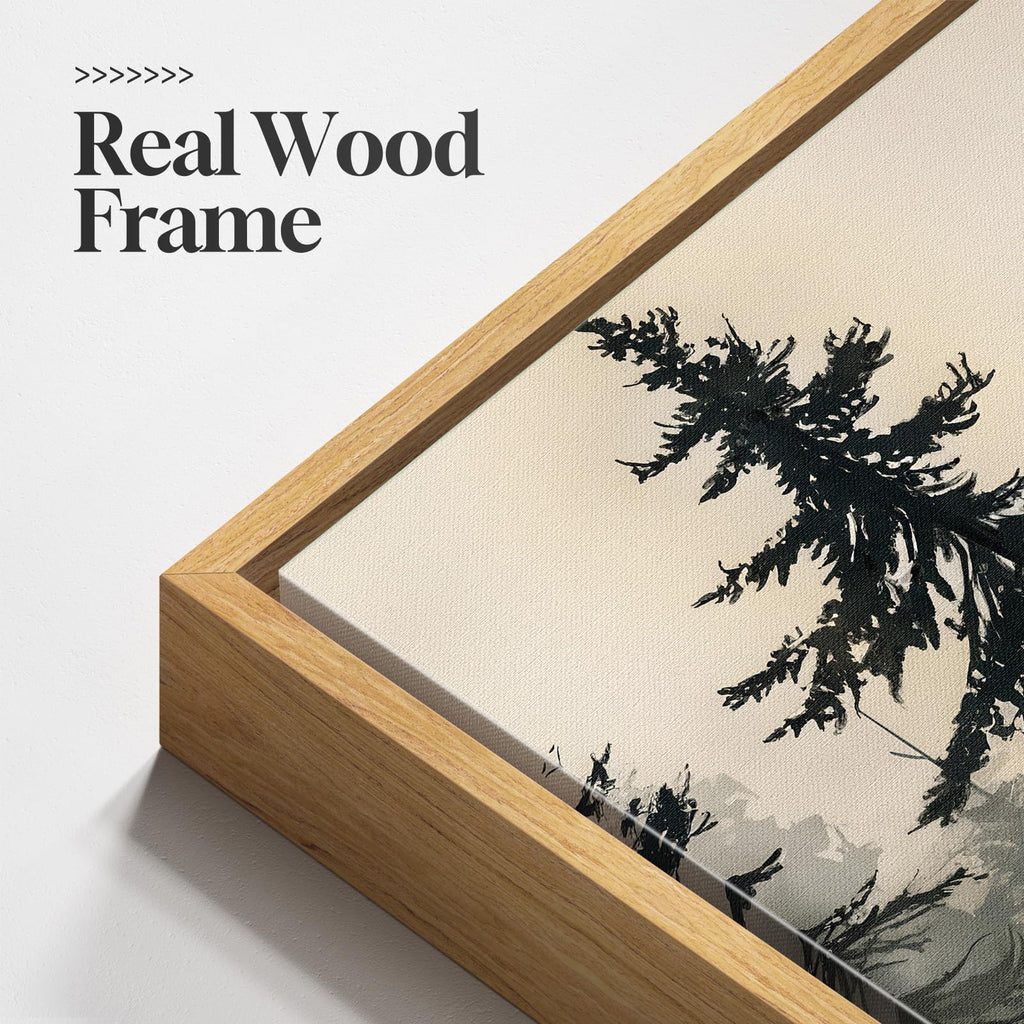 Large Framed Vintage Landscape 3 Piece Wall Art, 24x36 Inch