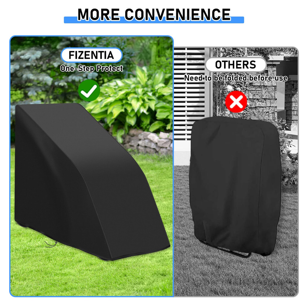 2-Pcs Zero Gravity Chair Cover, Waterproof Folding Lawn Lounge Chairs Covers, Outdoor Relaxing Chair