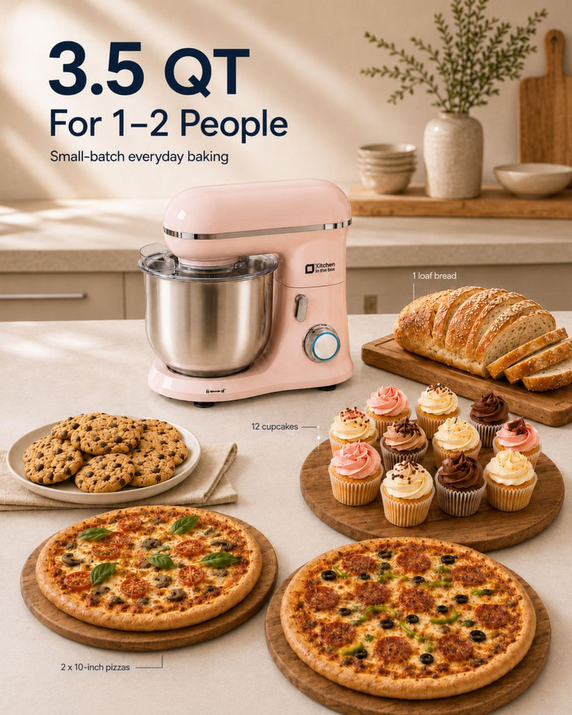 Stand Mixer, 3.5 QT Kitchen Electric Mixer for Baking