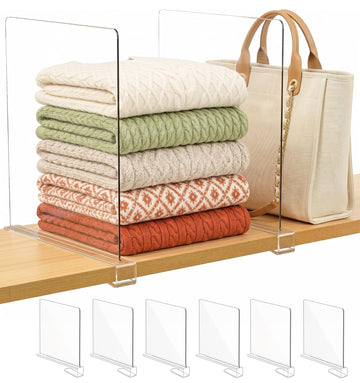 Shelf Dividers Purse Organizer for Closet: 11" Tall (Extra Tall)