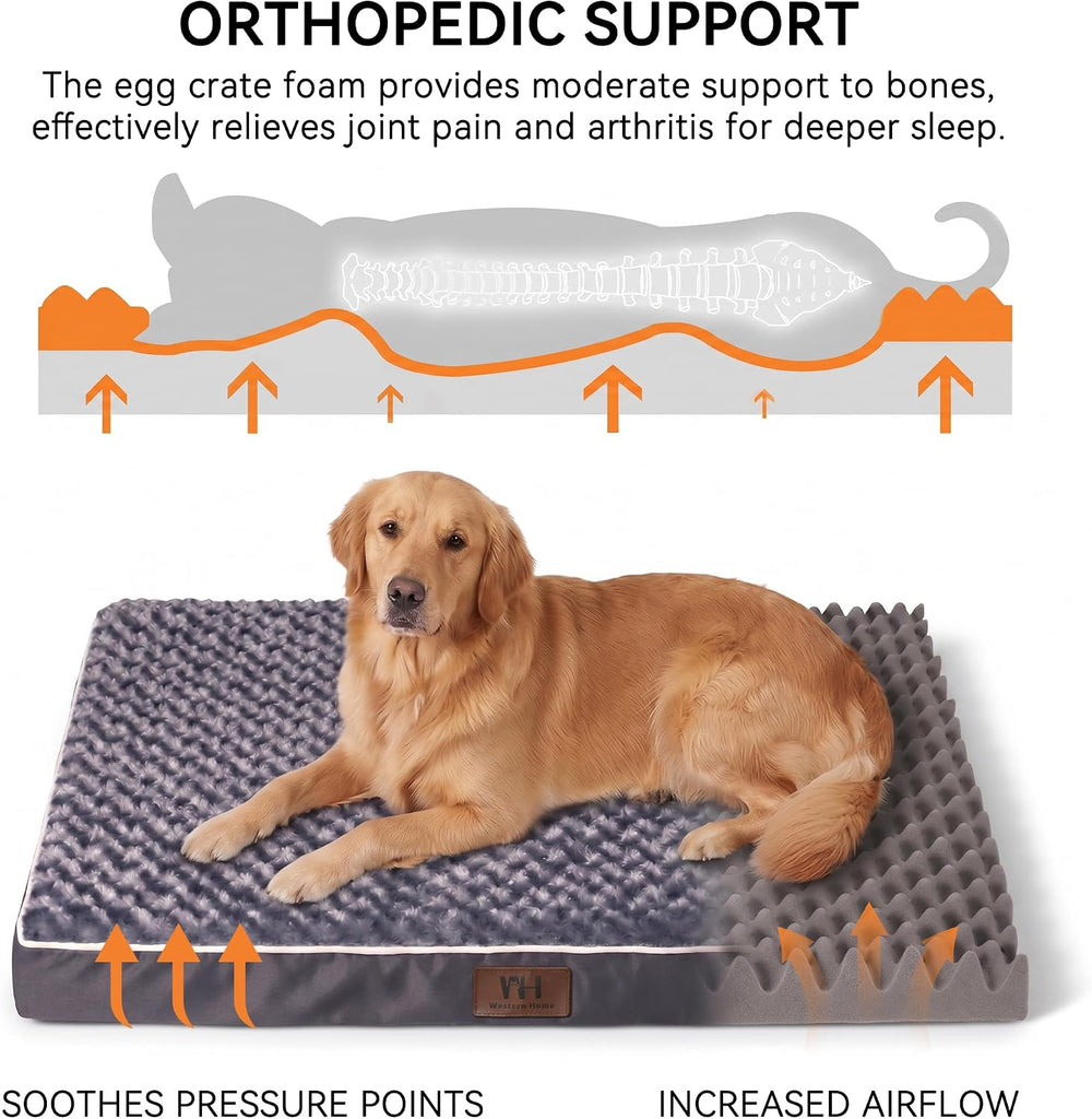 Orthopedic XL Dog Bed Extra Large Washable Pet Bed