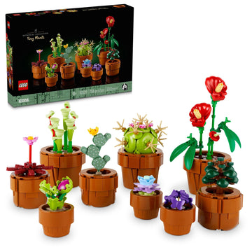 Botanicals Tiny Plants - Artificial, Fake Indoor Plant Building Set, Desk Decoration, Adults Ages 18+ - Gift for