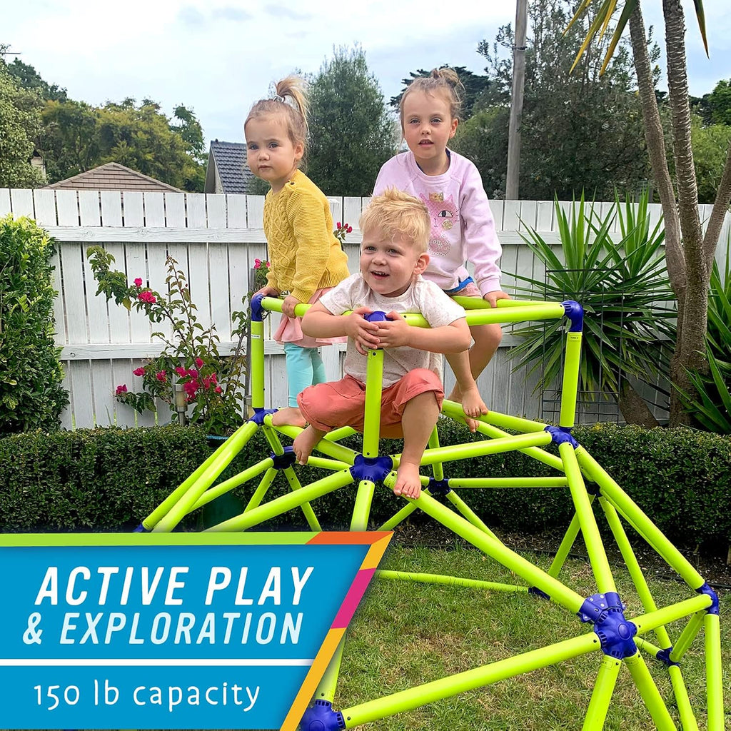 Climber with Top - Active Indoor Outdoor Play Set Climbing Dome Equipment Toys - Fun for Kids Ages 3 to 6 Years Old