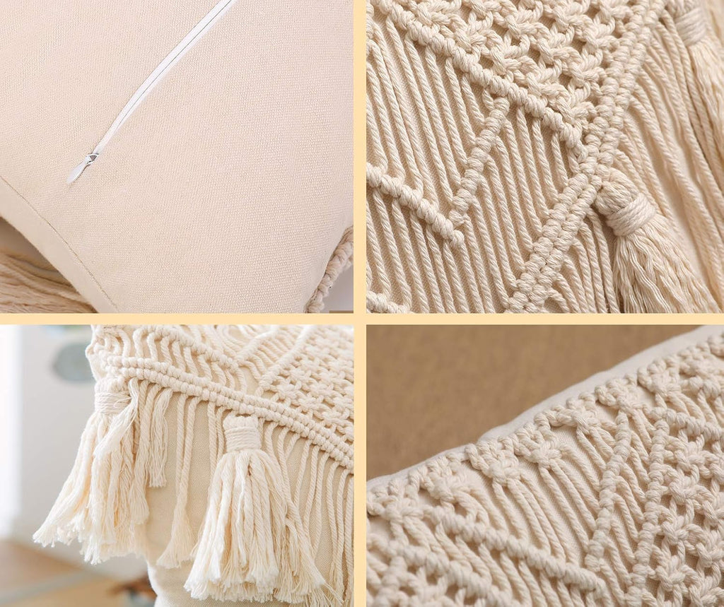 Cushion Covers Macrame Cushion Cover Woven Boho Cushion Cover