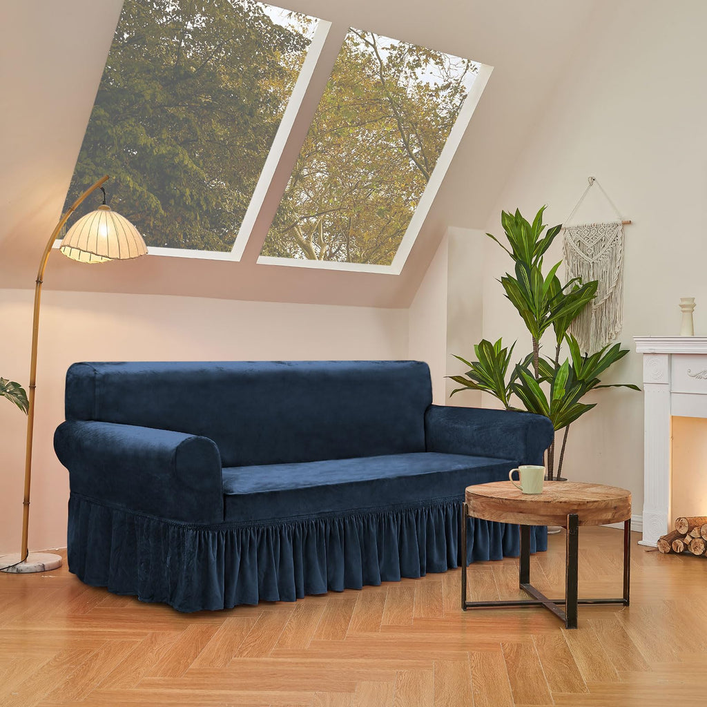 Love Seat Couch Covers Loveseat Covers Universal Cover with Skirt