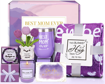 Chrismas Gifts for Mom, Lavender Spa Birthday Gift Basket for Mother