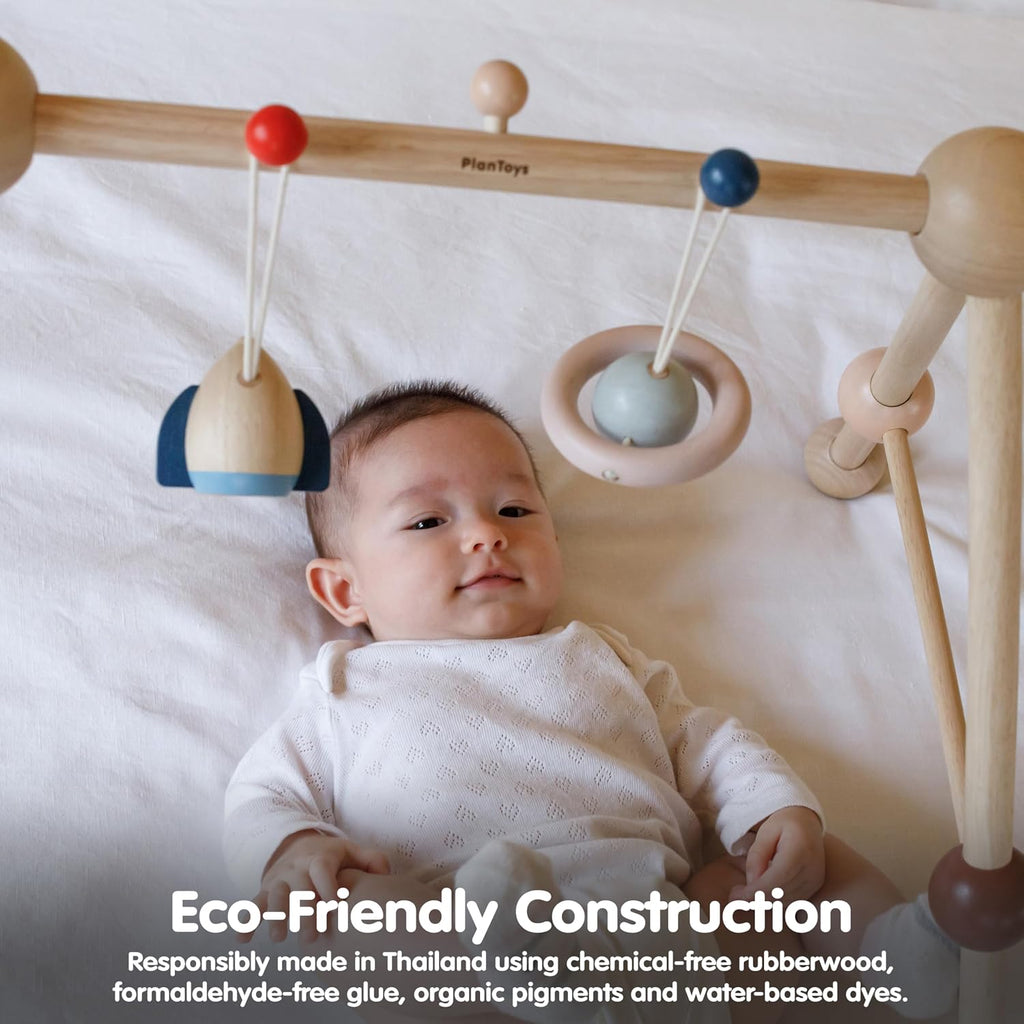Play Gym Wooden Baby Activity Toy Orchard Montessori Kids Sensory