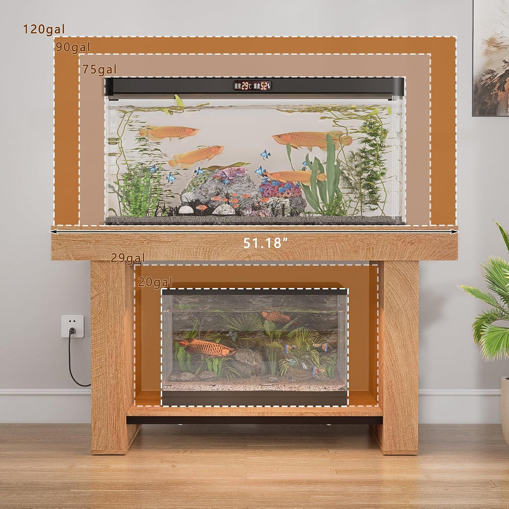 75-120 Gallon Fish Tank Stand, 1500LBS Heavy Duty Aquarium Stand