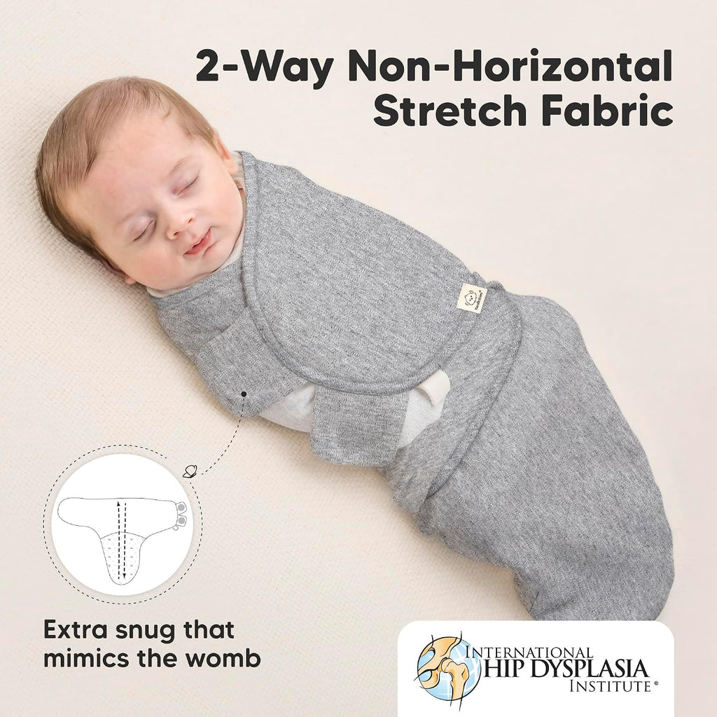 3pk Organic Baby Swaddles for Newborns, 0.5 TOG Cloud