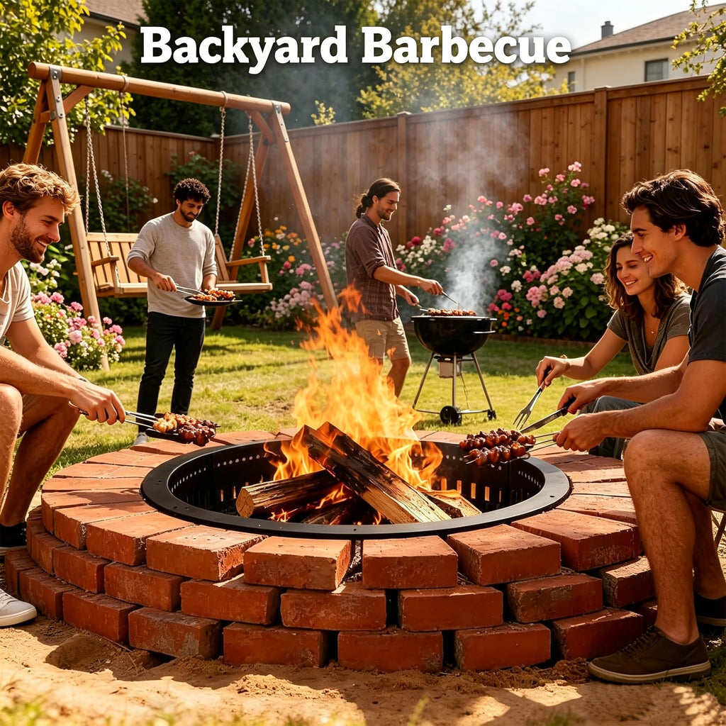 Fire Pit Ring, 36 Inch Smokeless Fire Ring Insert Liner
