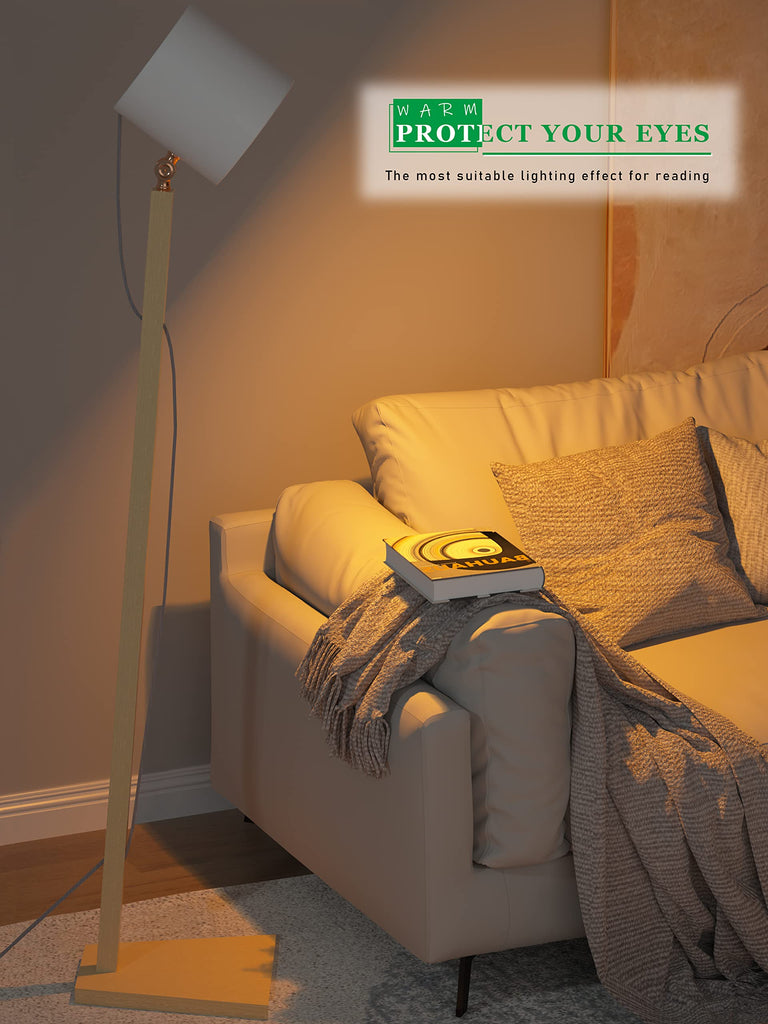 Wood Floor Lamp Standing Reading Light - Crius Series