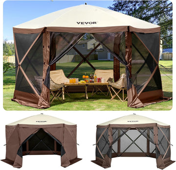 Pop Up Gazebo Screen Tent, Pop-Up Instant Gazebo Tents with Mosquito Netting Outdoor Canopy