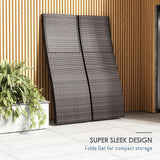 Nestl Chaise Lounge Chair Outdoor Set of 2, Wicker Patio Lounge Chair, Outdoor Lounge Chair with Reclining Backrest