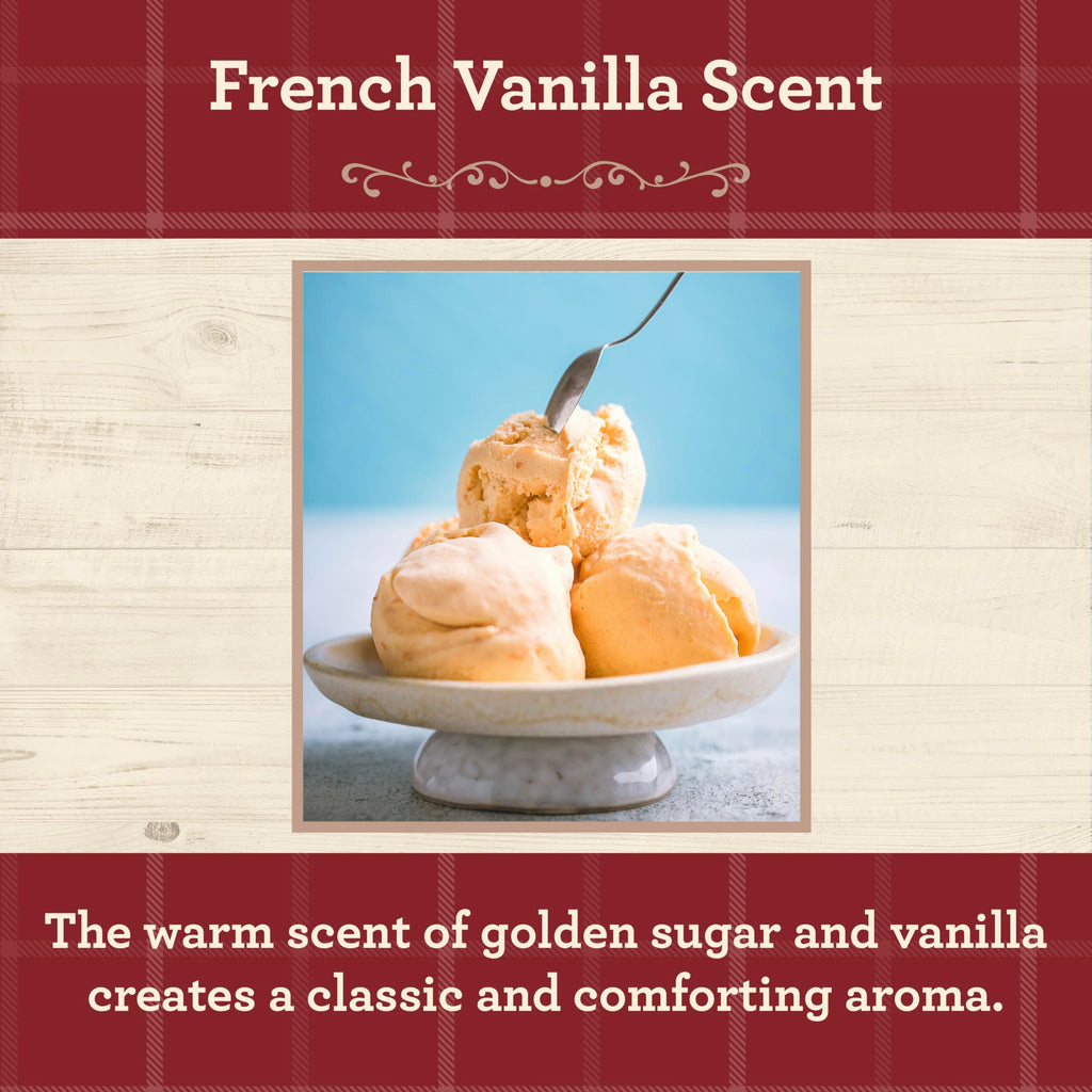 French Vanilla Scented Mason Jar Candle, 13 oz