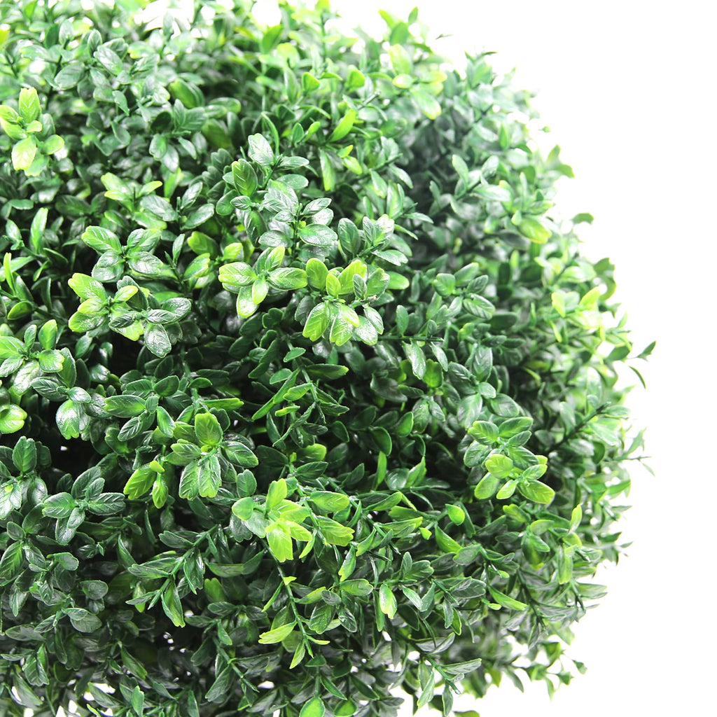 21.6" Tall Artificial Boxwood Topiary Ball Tree Set of 2