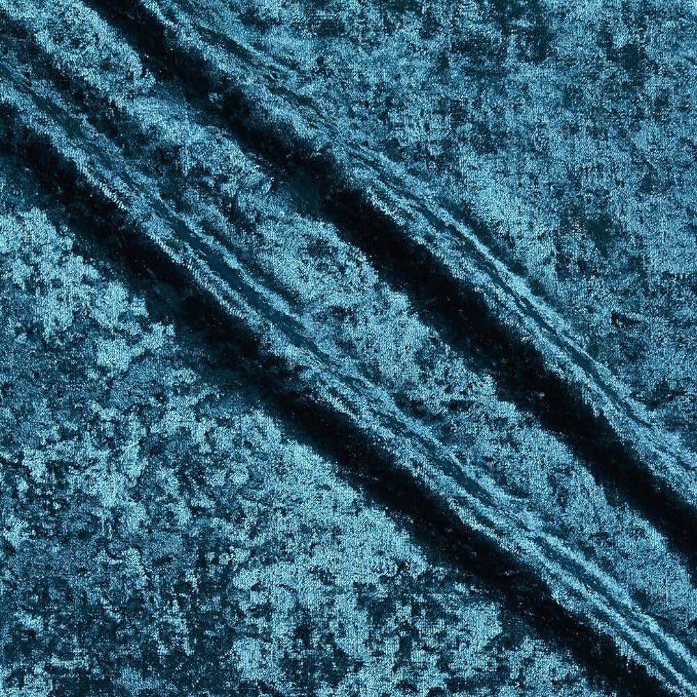 72" Shadow Crushed Velvet White, Fabric by the Yard