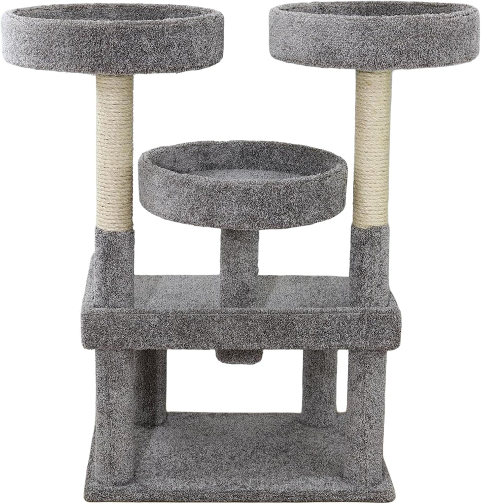 46′′ XXL Heavy Duty Cat Tree - Extra-Large, Sturdy Indoor Cat Tower with Multiple Perches, Sisal Scratch Posts &
