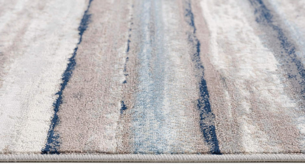 Havana 2' x 8' (2'3" X 8') Scandinavian Indoor Runner Rug, Contemporary, Blue Brown - Entryway, Hallway, Bathroom