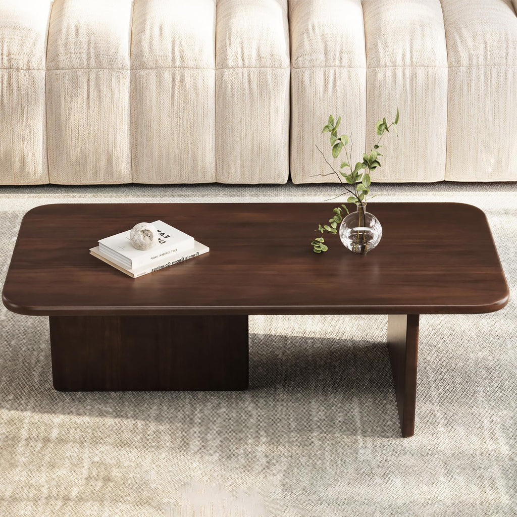 47.24 Inch Solid Wood Coffee Table