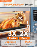 Bravo Pro Smart Air Fryer Toaster Oven Combo, Airfryer Convection Oven Countertop, 10-in-1 Functions with Quicker &