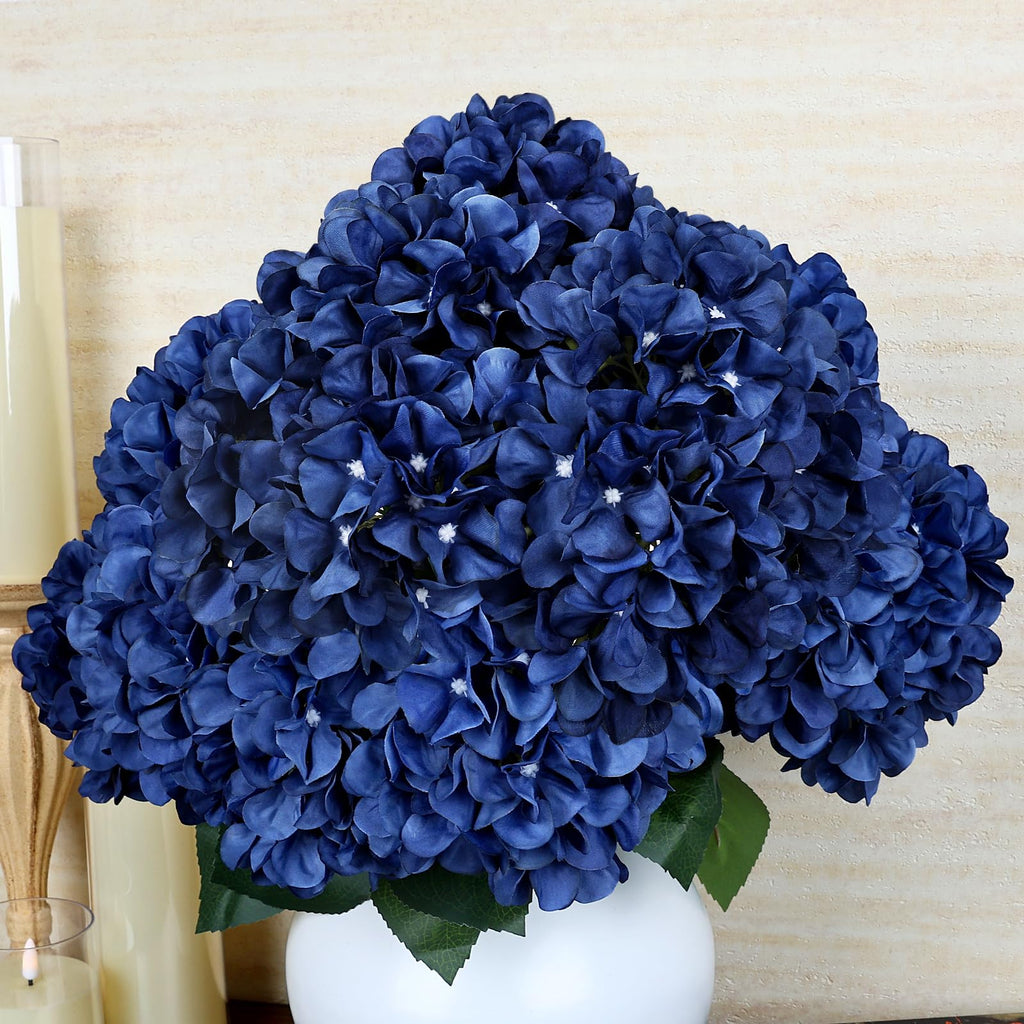 Navy Blue Large Artificial Bulk, 6 PCS, 54 Heads