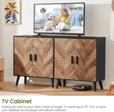 Storage Cabinet with 2 Shelves & Doors, Sideboard Buffet Cabinet with Storage, Entryway Cabinets