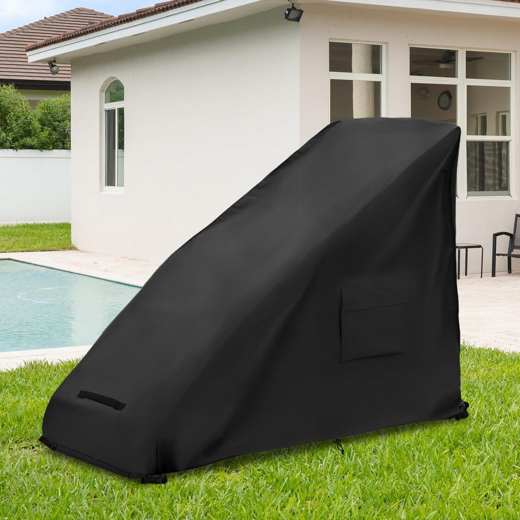 Zero Gravity Chair Cover XL, Outdoor Heavy Duty 600D Waterproof Zero Gravity Lounge Chair Cover, Patio Folding Zero
