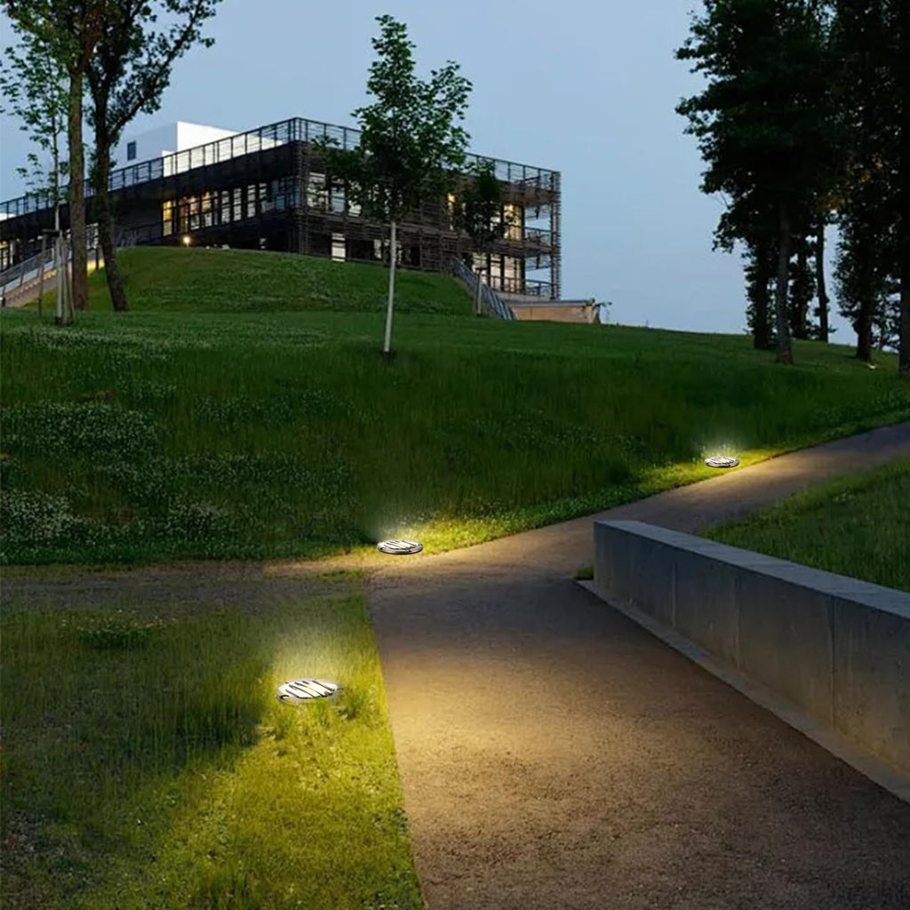 Brass Well Lights LED In Ground Lights Low Voltage Landscape Lighting 12V Outdoor Up Light for Pathway