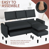 Sectional Sofa Couch Convertible L Shaped Sofas with Ottoman Small Sectional Couches for Living Room