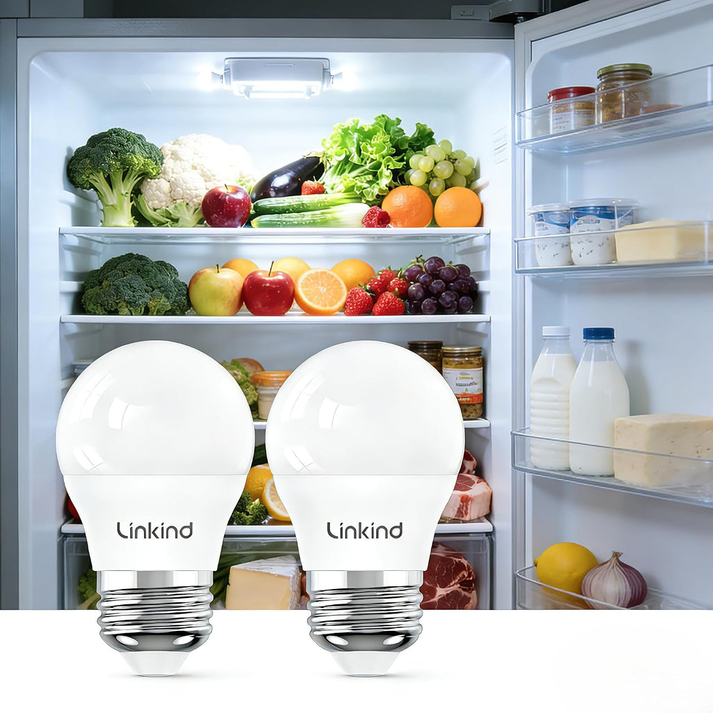 Led Refrigerator Light Bulbs, A15 Fridge Light Bulbs 40 Watts Equivalent Waterproof, 600LM Appliance Light Bulb 120V